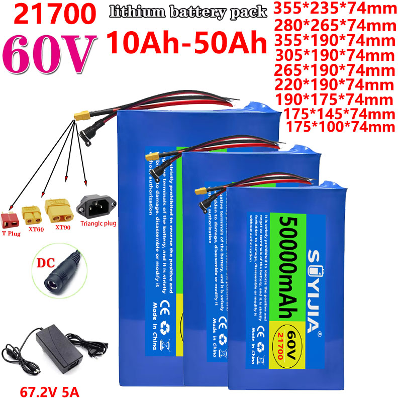 Batterie Li-ion 21700 60V 50Ah - 60V 30Ah 21700 Battery Pack avis et prix
